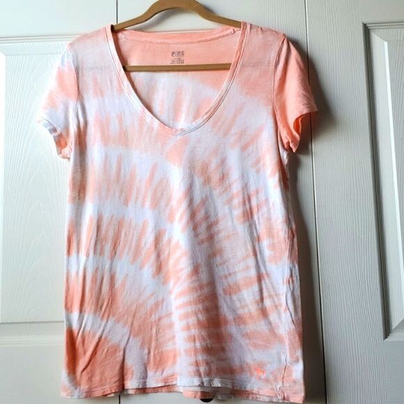 Pink tie dye tshirt,  medium - Picture 1 of 4